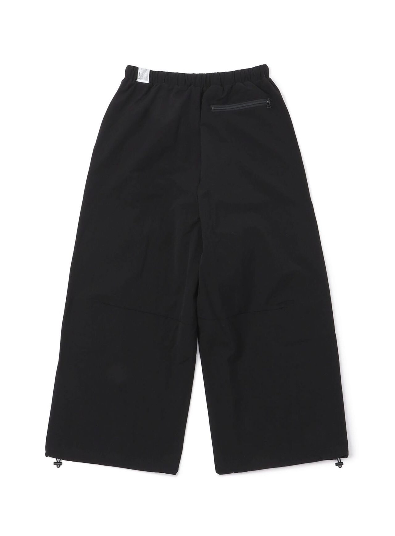 Sporty Wide Slacks,BLACK, large image number 1