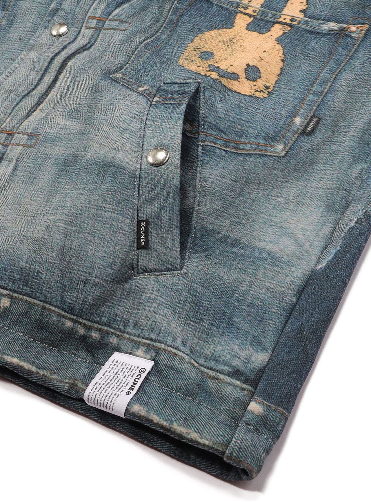 Sweatshirt coach jacket with jean print,, large image number 4