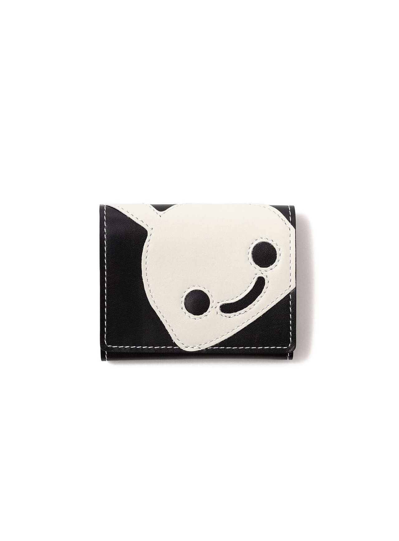 Leather Tri-Fold Wallet,BLACK, large image number 0