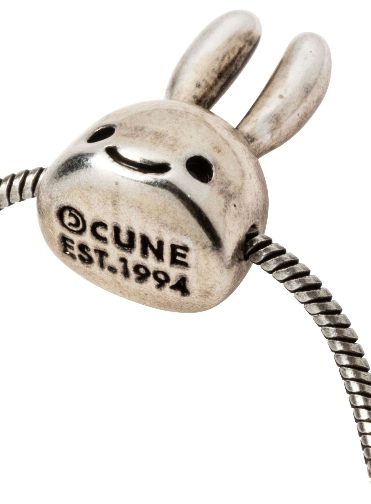 3D Upside-Down Bunny Double Necklace,SILVER, large image number 3