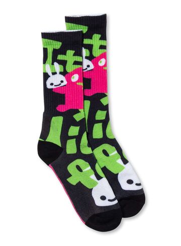 Favorite Print Socks,BLACK, small image number 1
