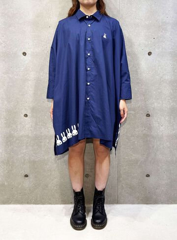 Broadcloth Square Tunic,NAVY, small image number 5