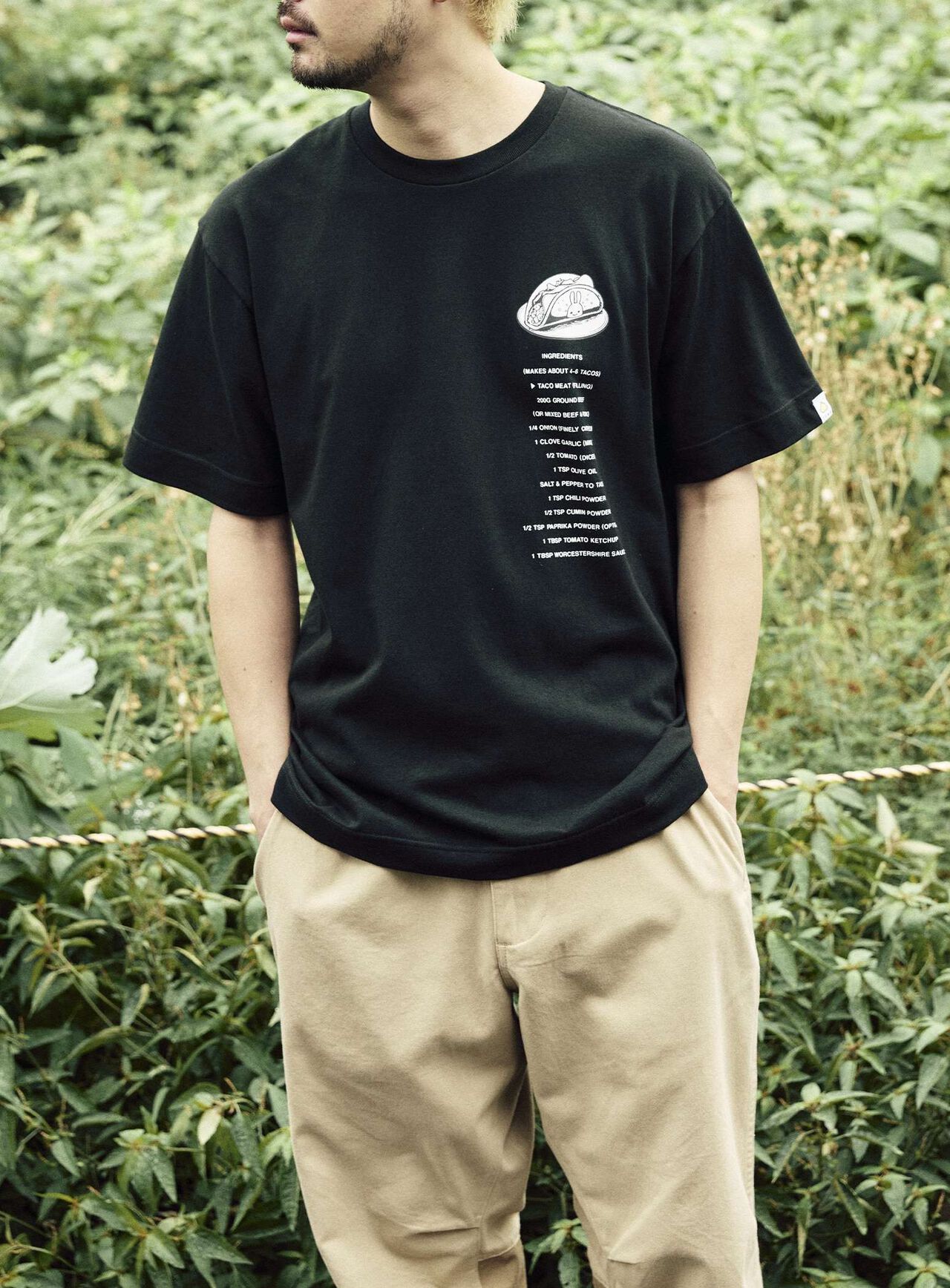 S/S Tee Tacos,BLACK, large image number 9