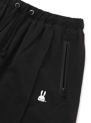 Sporty Wide Slacks,BLACK, small image number 2