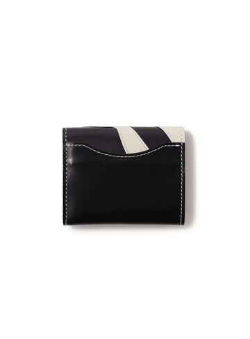 Leather Tri-Fold Wallet,BLACK, small image number 1