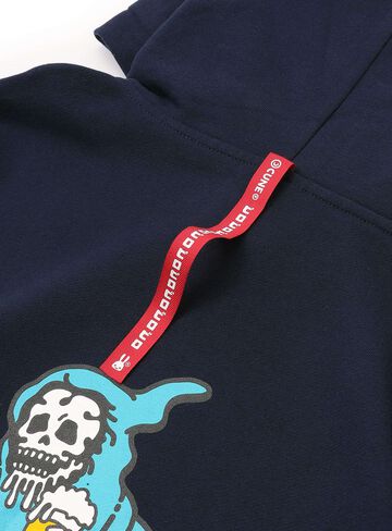 CUNE PULL PARKA Skull Beer,BLACK, small image number 7