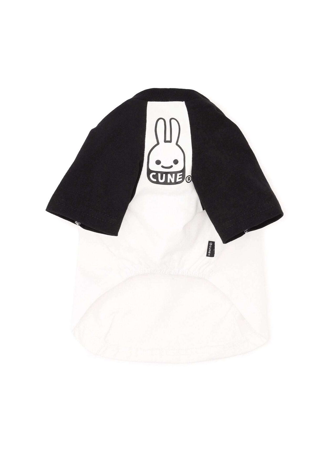 Dog and Human Raglan T-Shirt - CUNE Rabbit,WHITE, large image number 1