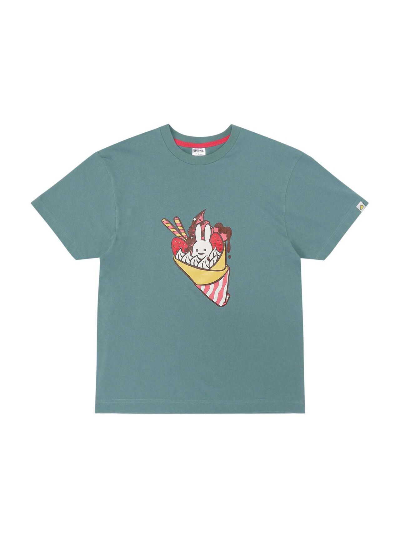 S/S Tee Crepe,BLACK, large image number 7