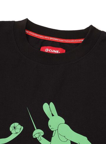 Big Tee CUNE Dribble Fencing Club,BLACK, small image number 2