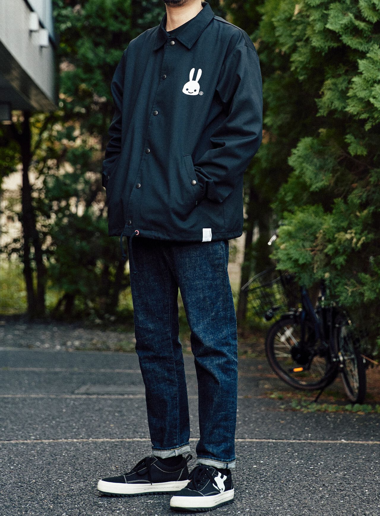 Twill Coach Jacket Rabbit,, large image number 6