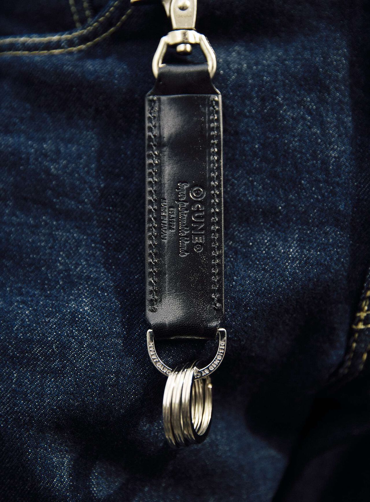 Leather Studs Keychain U3,ONE, large image number 8