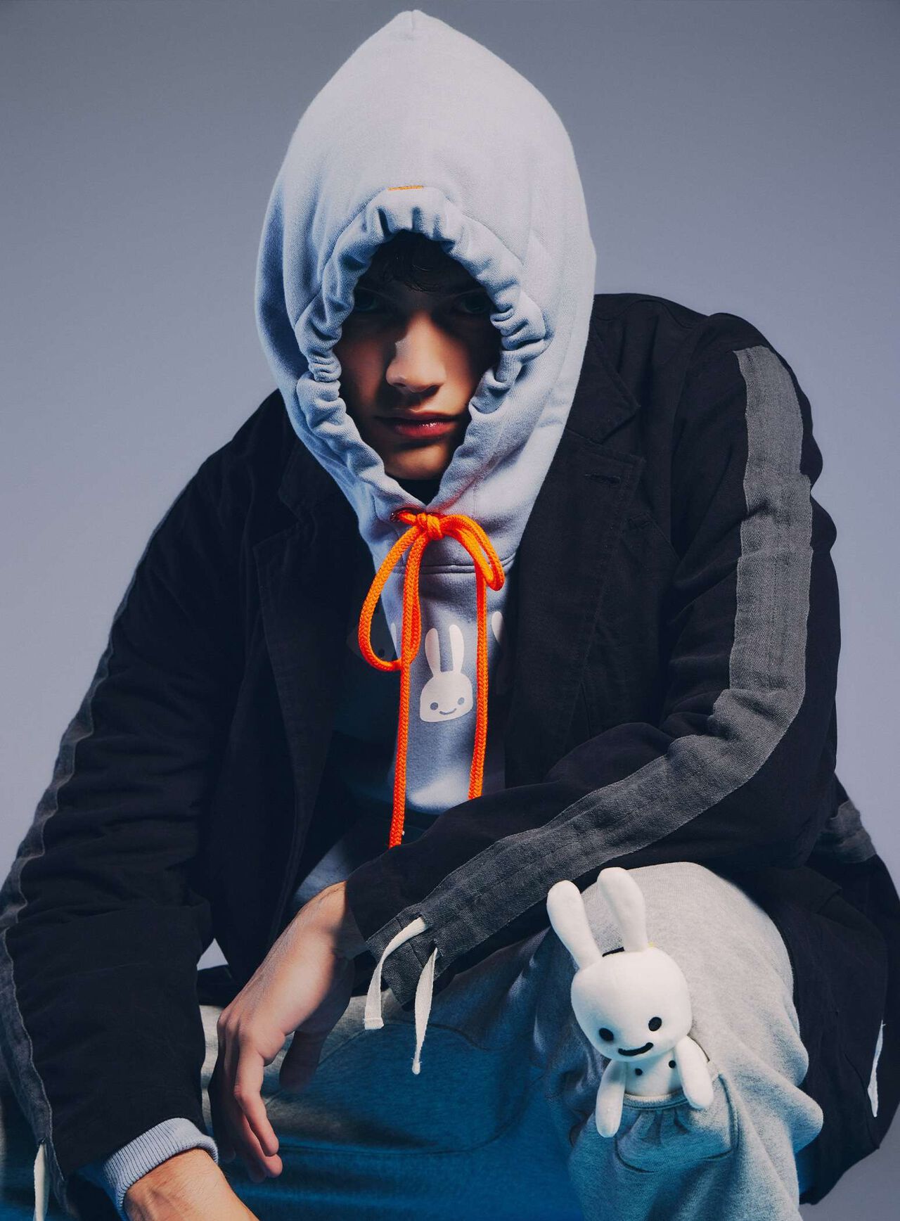 Layered Pocket Wide Pullover Hoodie,, large image number 17