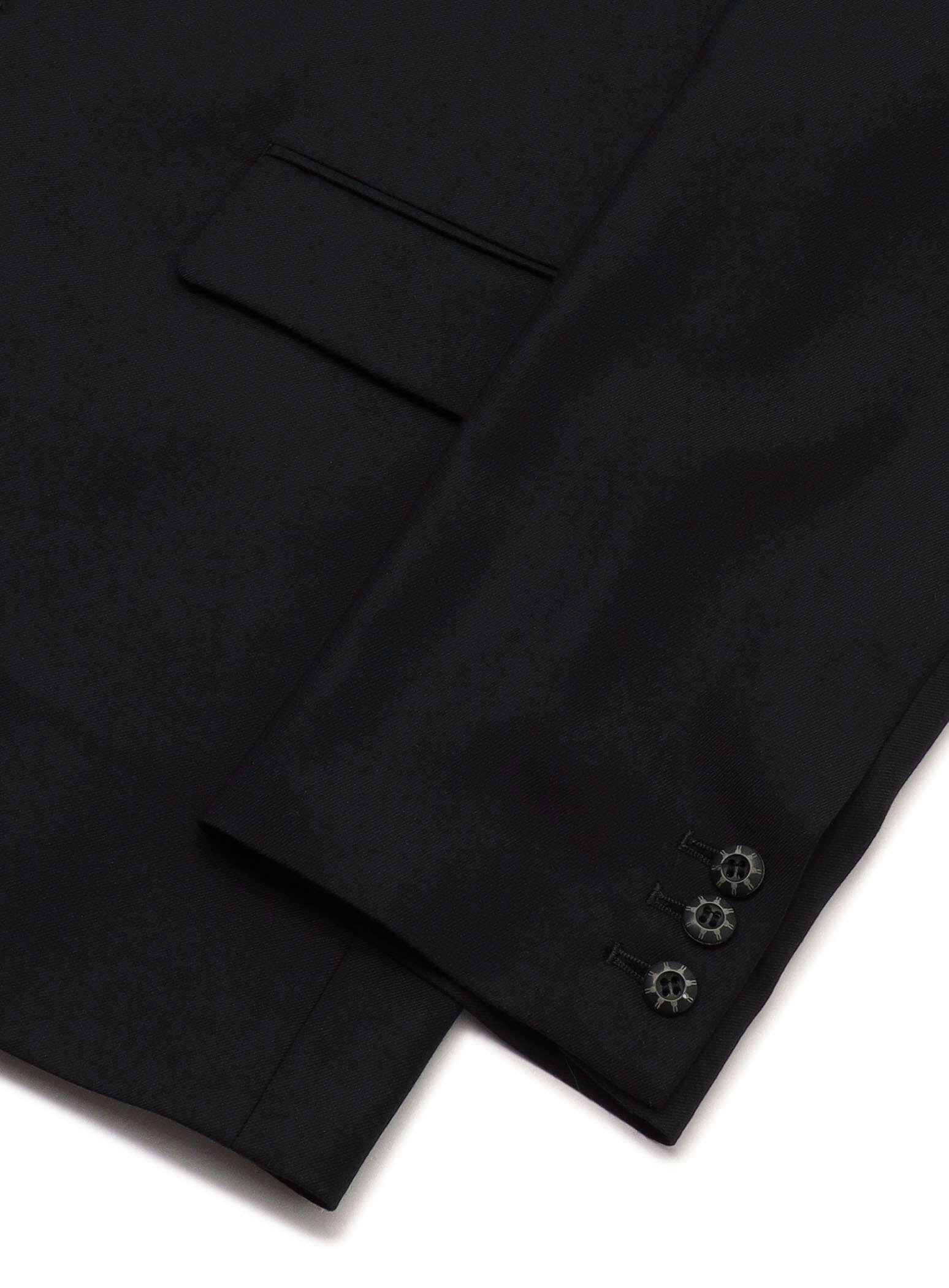 Wool Gabardine 2-Button Tailored Jacket