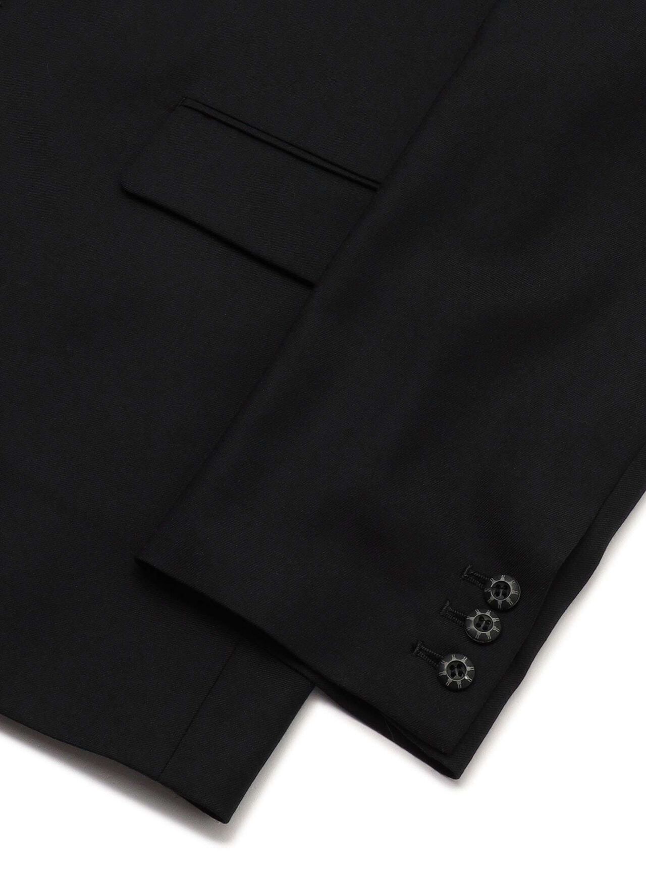 Wool Gabardine 2-Button Tailored Jacket,, large image number 3