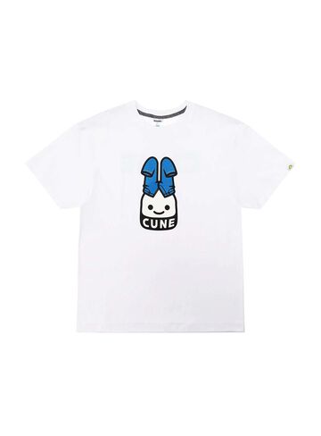 S/S Tee Denim Jeans,WHITE, small image number 0