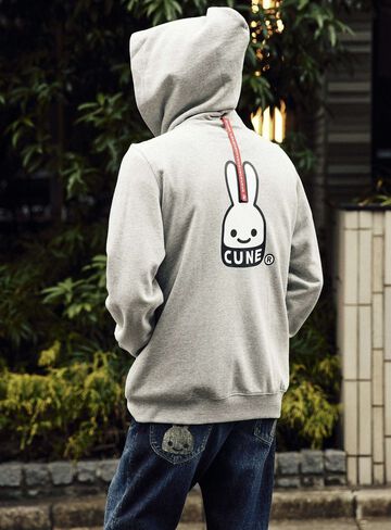 CUNE Bunny Zip Parka,GRAY, small image number 11