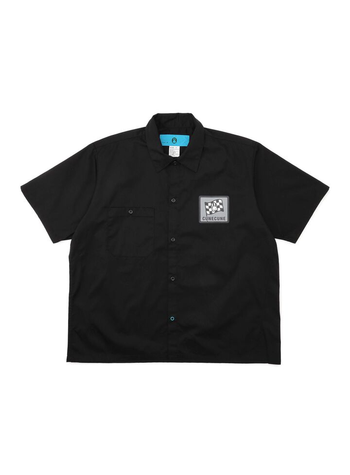 Short Sleeve Work Shirt with Monochrome Logo,, medium