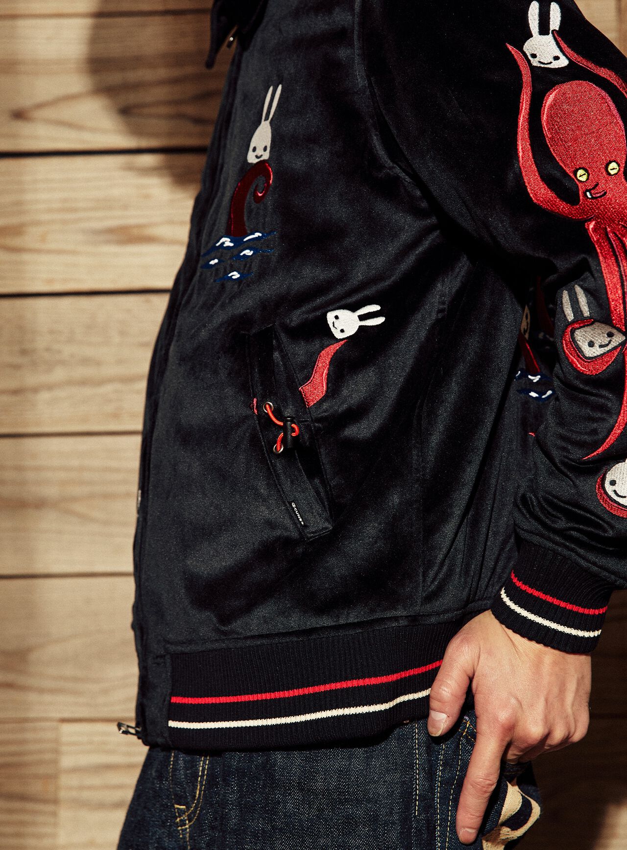 Madako's velour blouson,, large image number 13