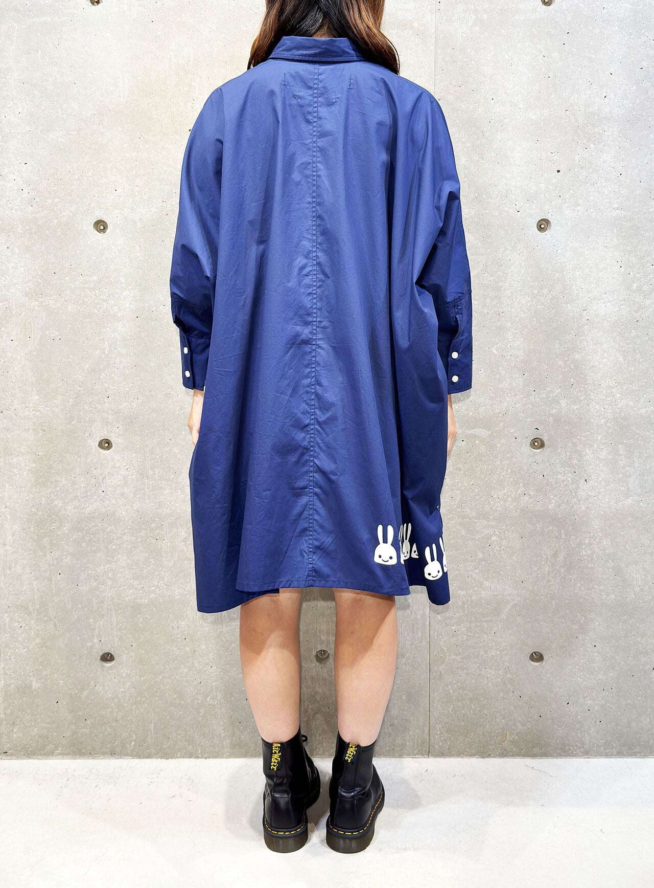 Broadcloth Square Tunic,NAVY, large image number 6