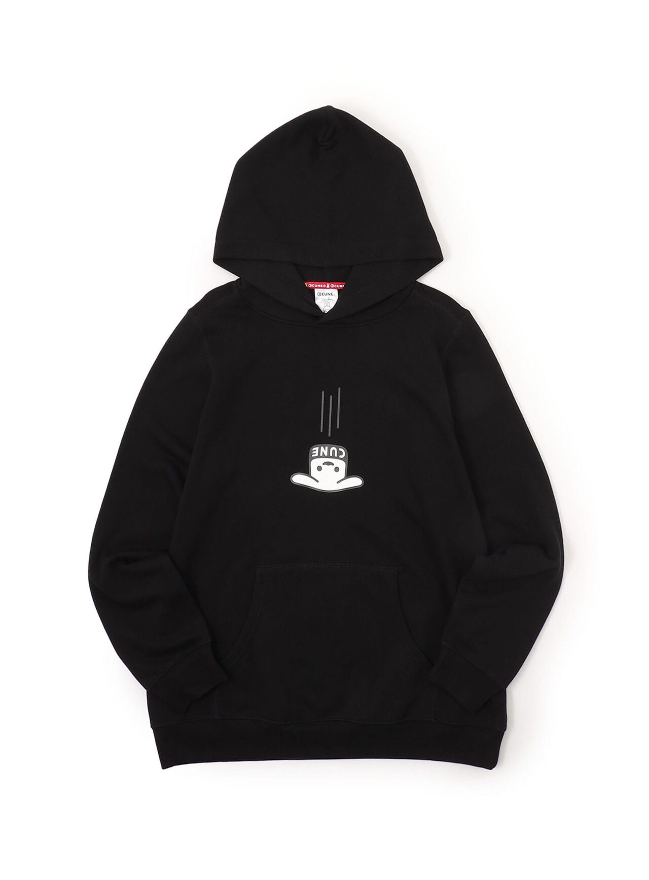 CUNE PULL PARKA - "Falling",BLACK, large image number 0