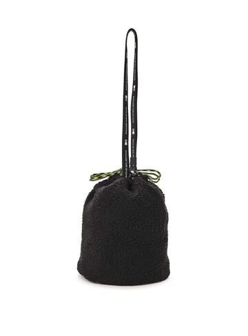 Fuzzy Drawstring Shoulder Bag,ONE, small image number 2