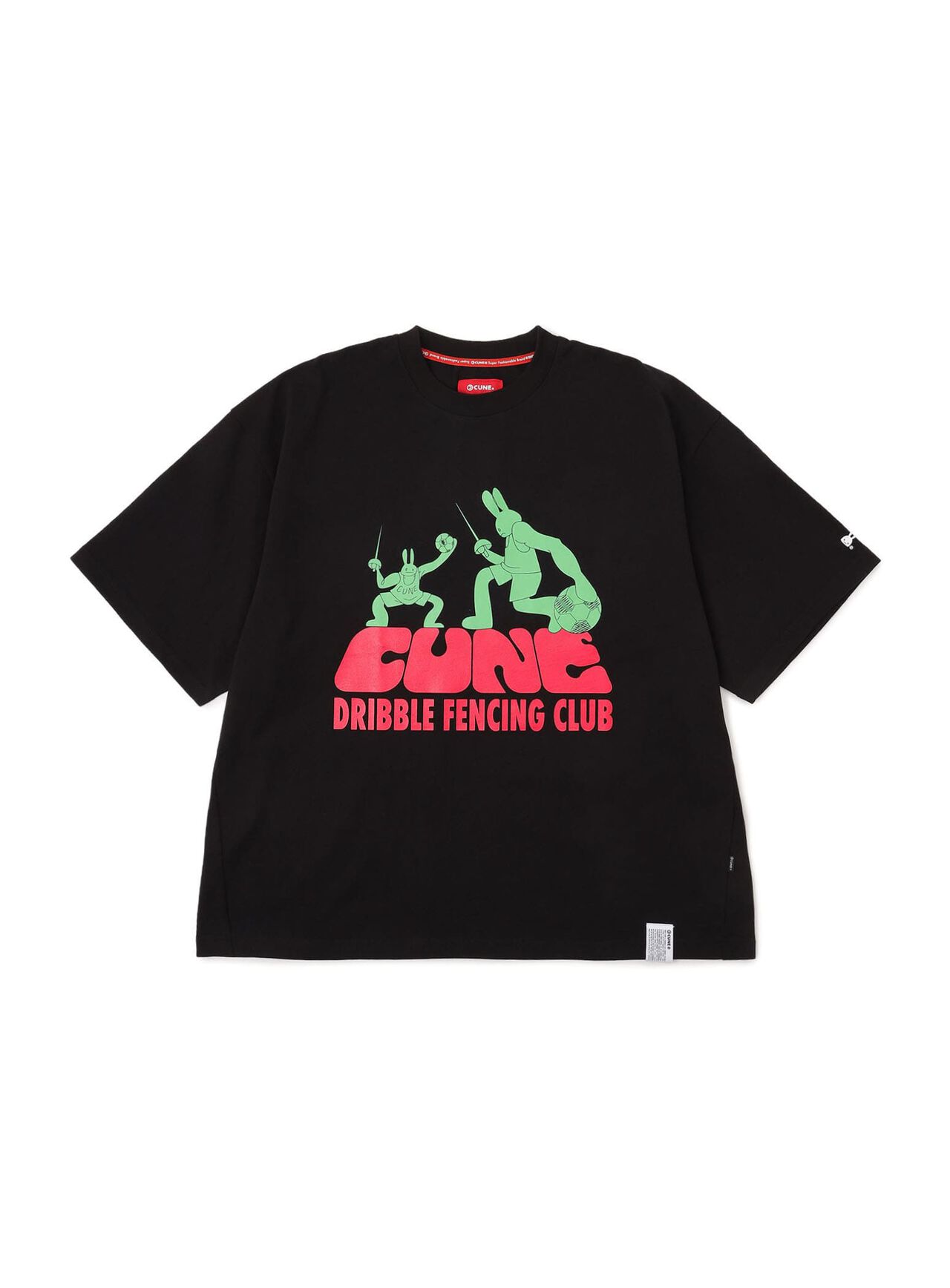 Big Tee CUNE Dribble Fencing Club,BLACK, large image number 0