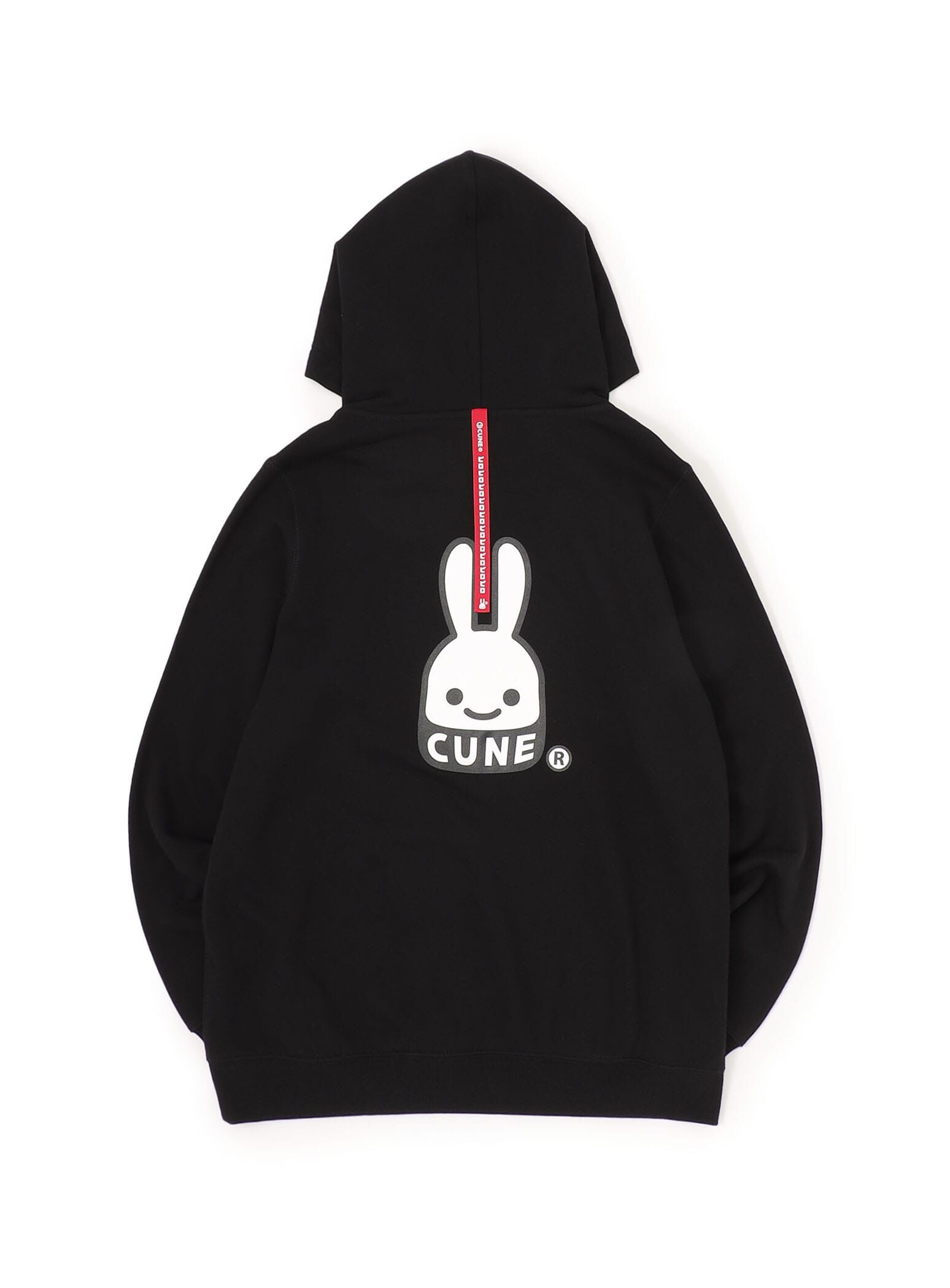 CUNE ブラック ジャンパー サイズ3 CUNE Rabbit Pull Parka