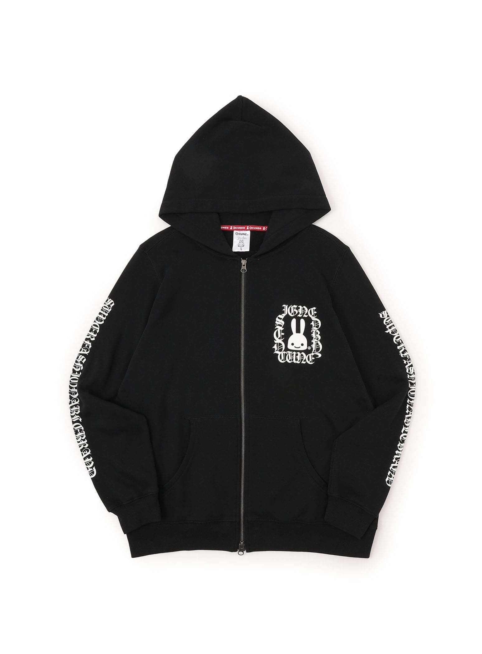 Cune ジップ　パーカーXL CUNE ZIP PARKA Cool Typography