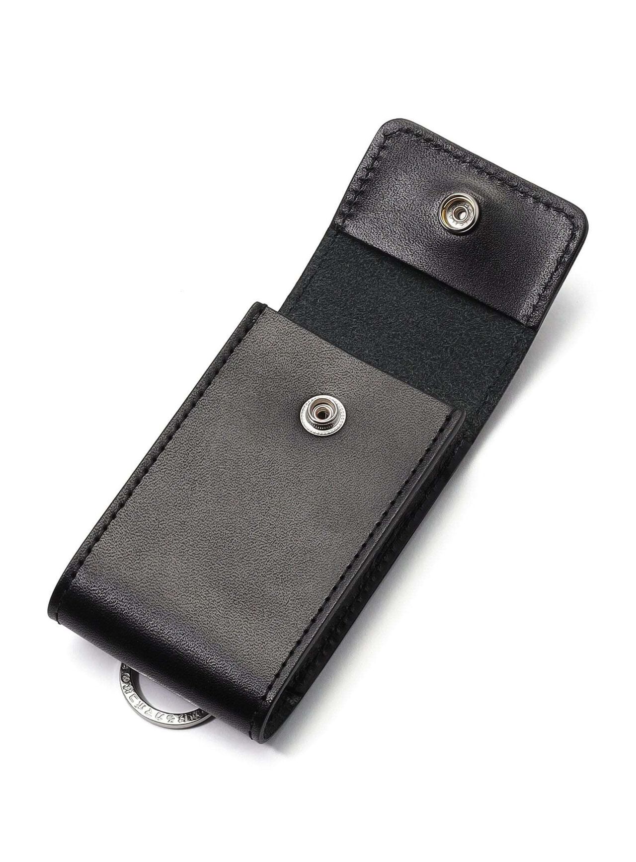 Leather Cigarette Case,BLACK, large image number 3