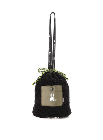 Fuzzy Drawstring Shoulder Bag,ONE, small image number 0