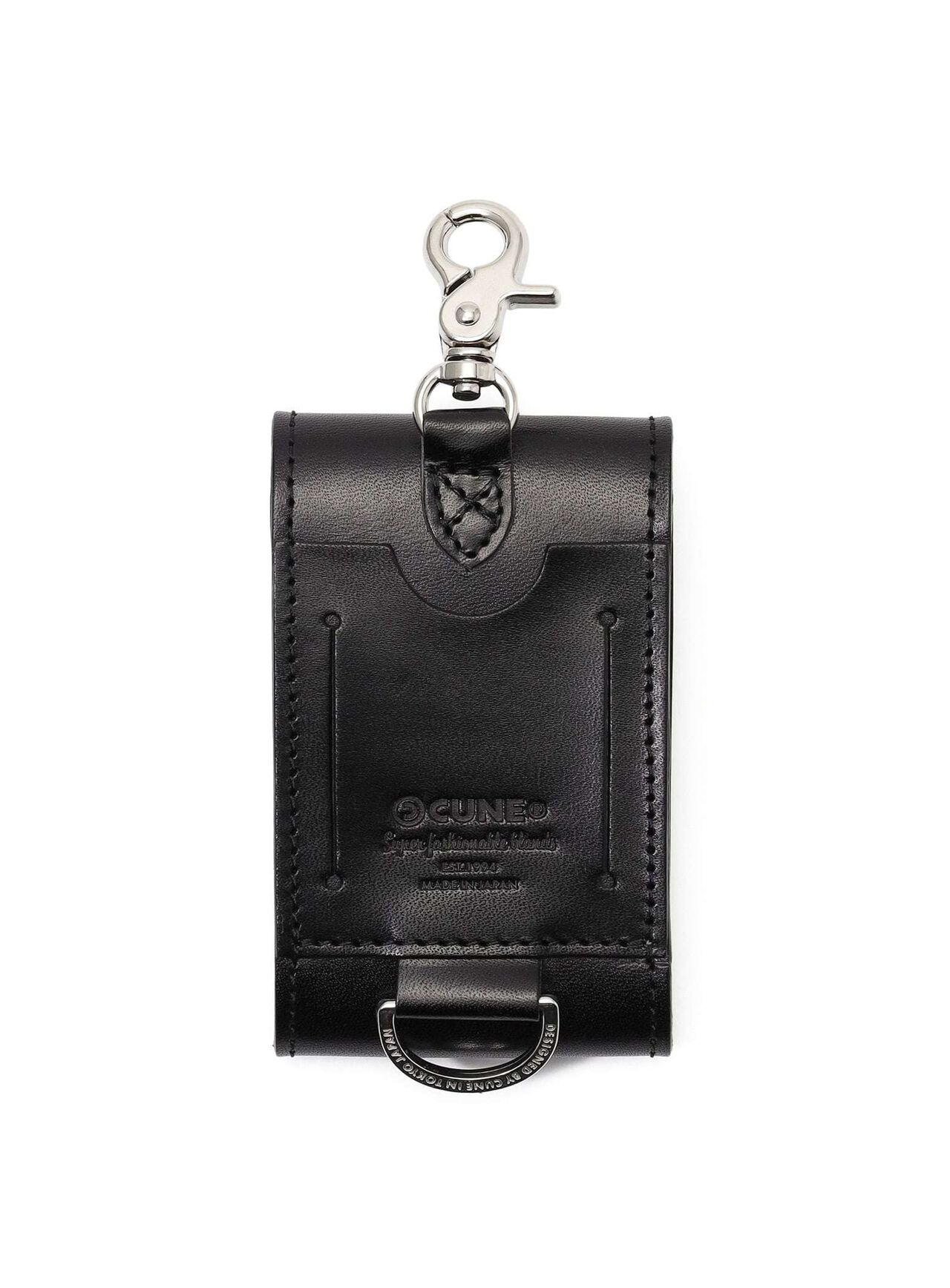 Leather Cigarette Case,BLACK, large image number 1