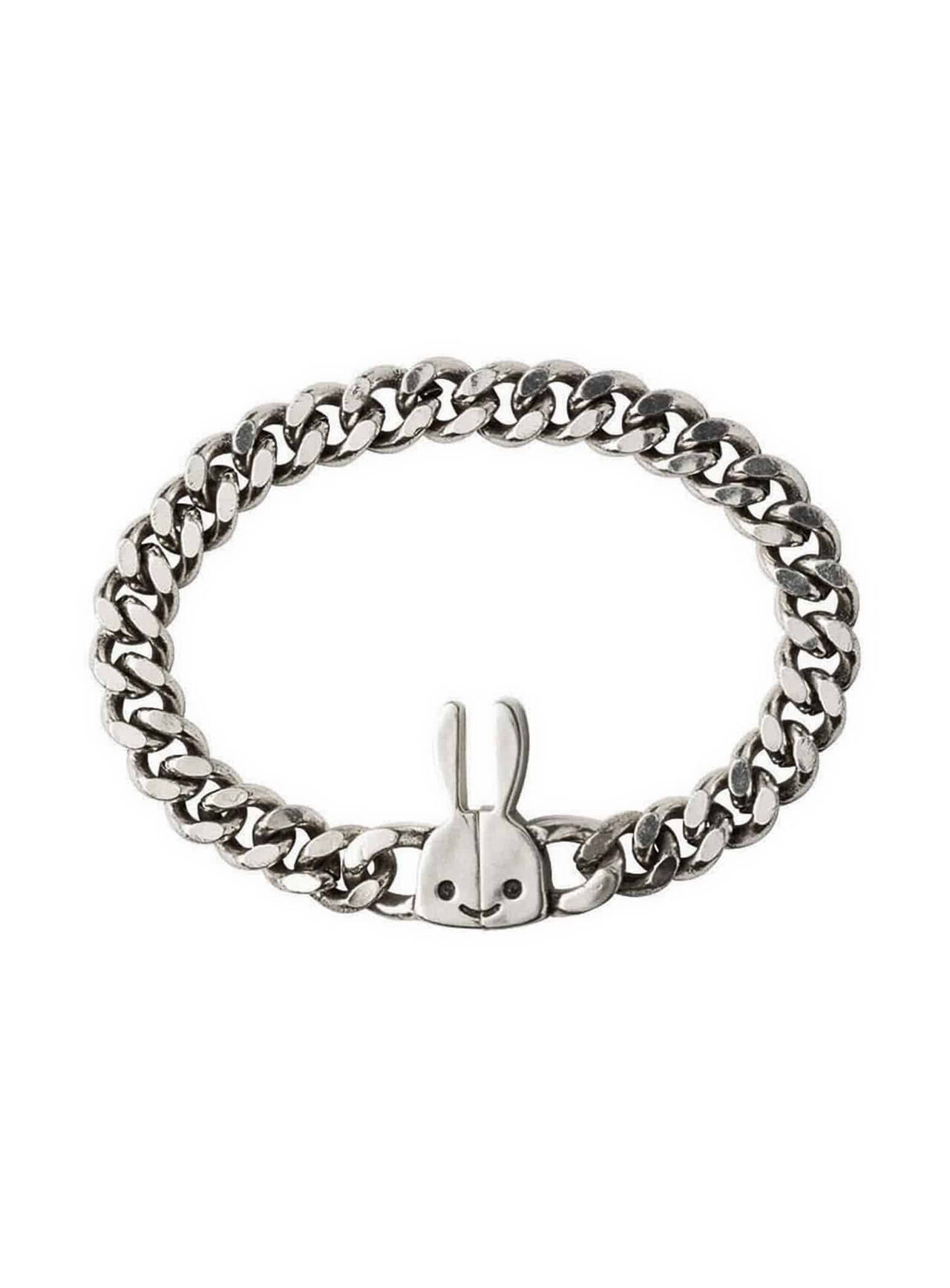 Rabbit Class Clasp Chain Bracelet,SILVER, large image number 0