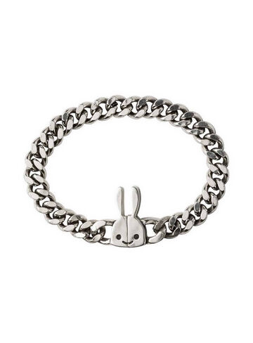 Rabbit Class Clasp Chain Bracelet,SILVER, small image number 0