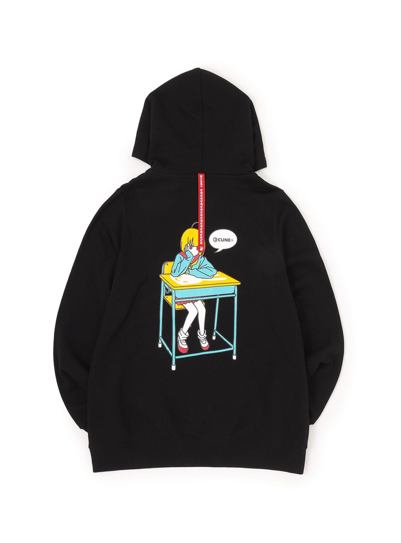 CUNE Pull Parka - Cheek Rest,BLACK, large image number 0