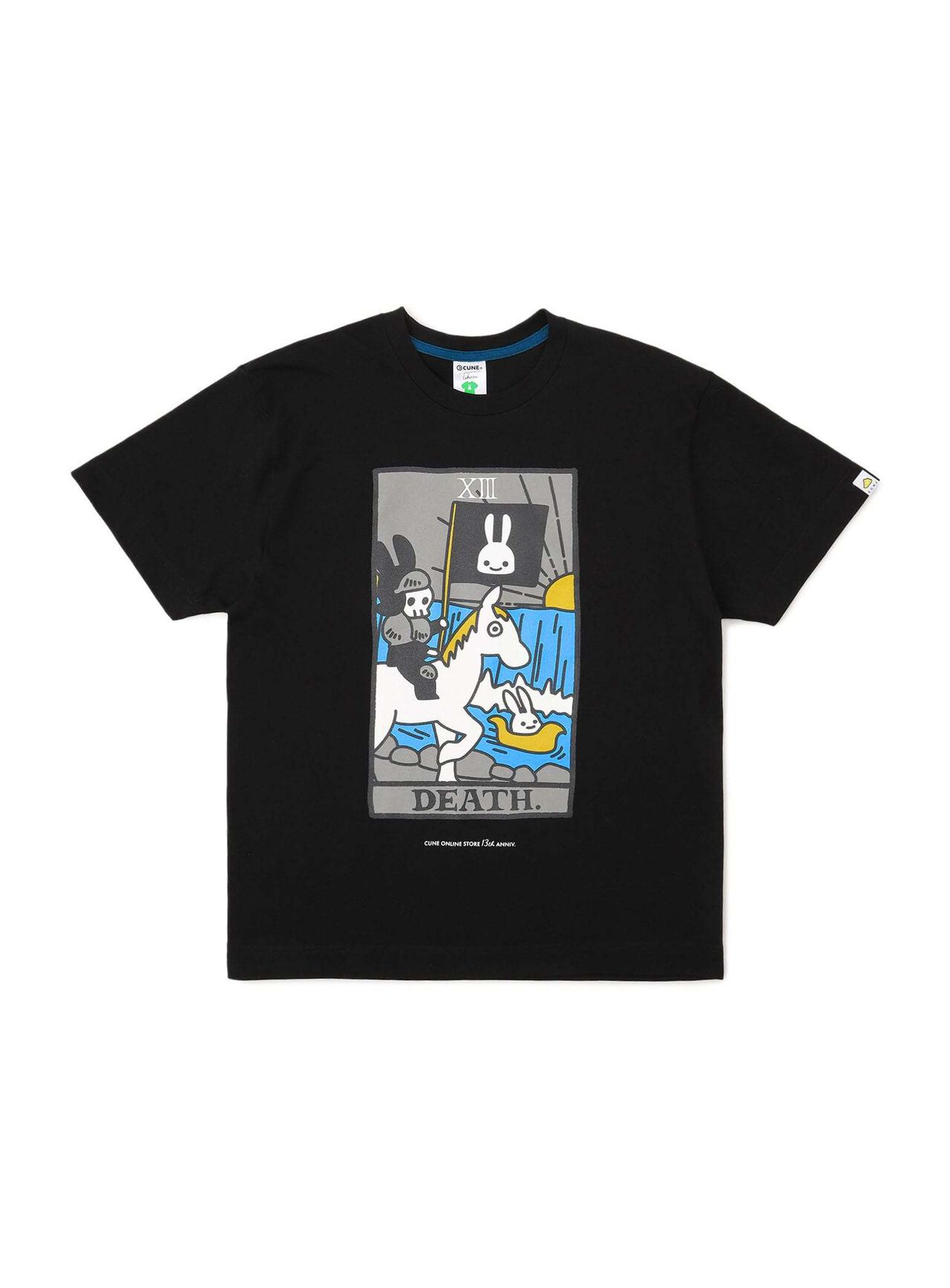 OS 13th Anniv. T-SHIRTS Tarot #13 Death,BLACK, large image number 0