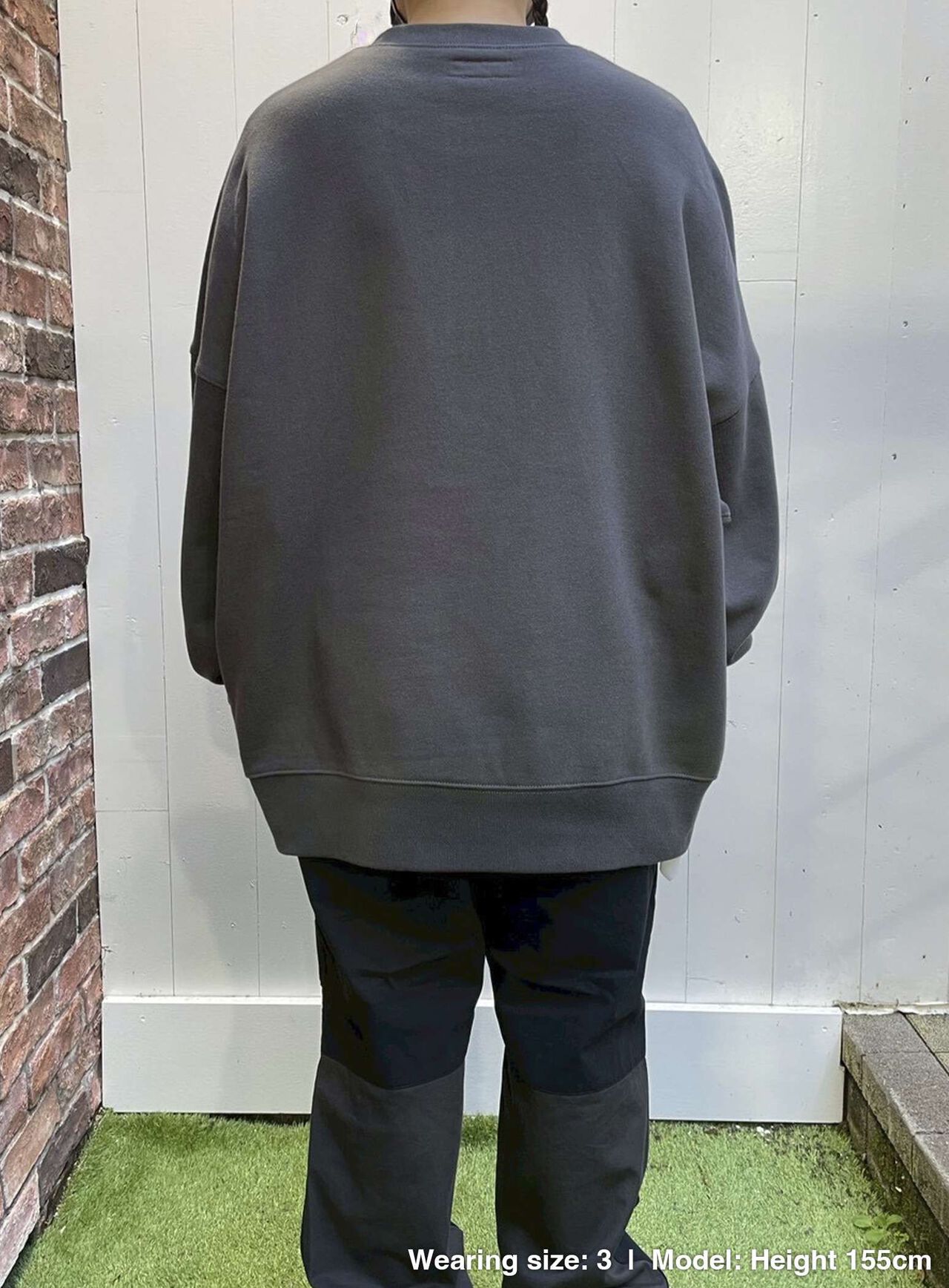 Heavyweight Big Crew Neck Sweatshirt - Tobacco and Tiger-chan,, large image number 9