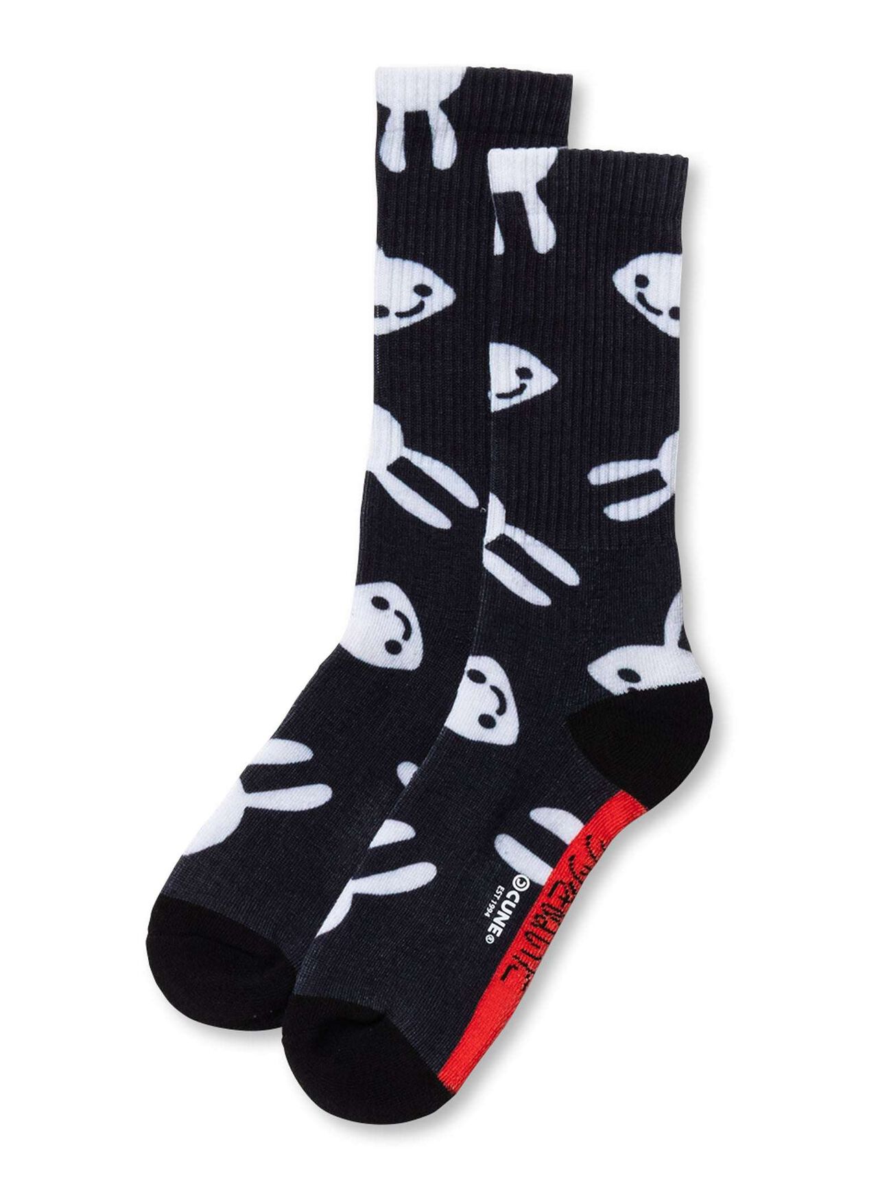 Printed Socks Rabbit,BLACK, large image number 0