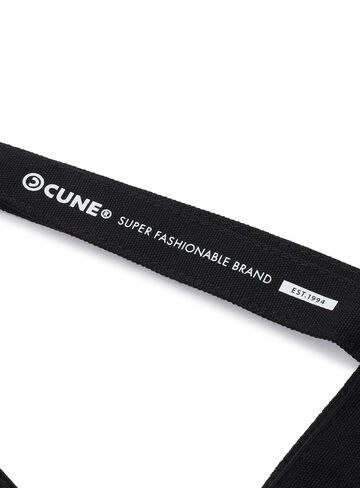 Basic Cotton Tote Bag with Cigarette Patch,BLACK, small image number 8