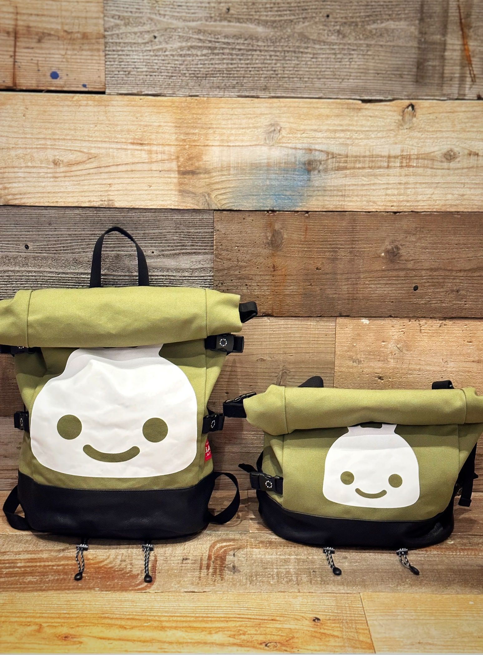 Bottom Leather Roll Backpack