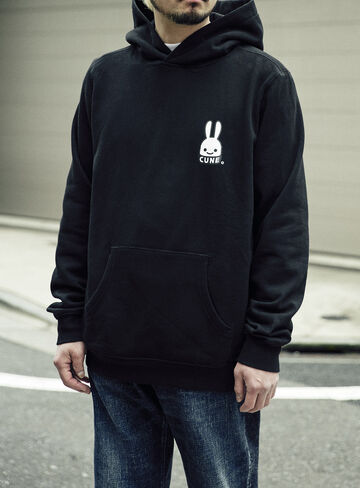 CUNE Rabbit Pull Parka,BLACK, small image number 8