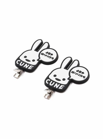 Rubber Bangs Clip Set (2 Pieces),BLACK, small image number 2