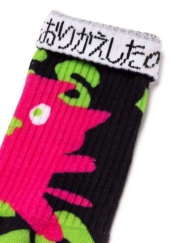 Favorite Print Socks,BLACK, small image number 2