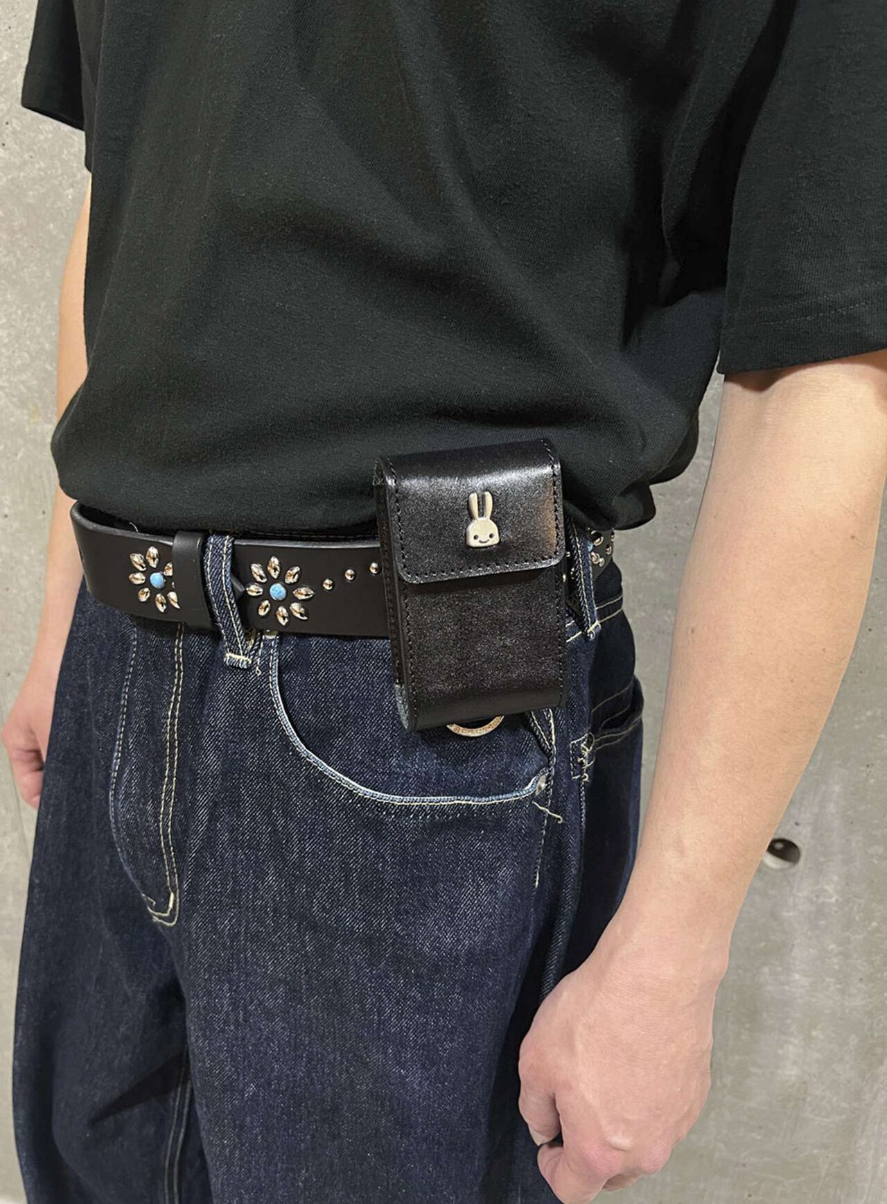 Leather Cigarette Case,BLACK, large image number 6