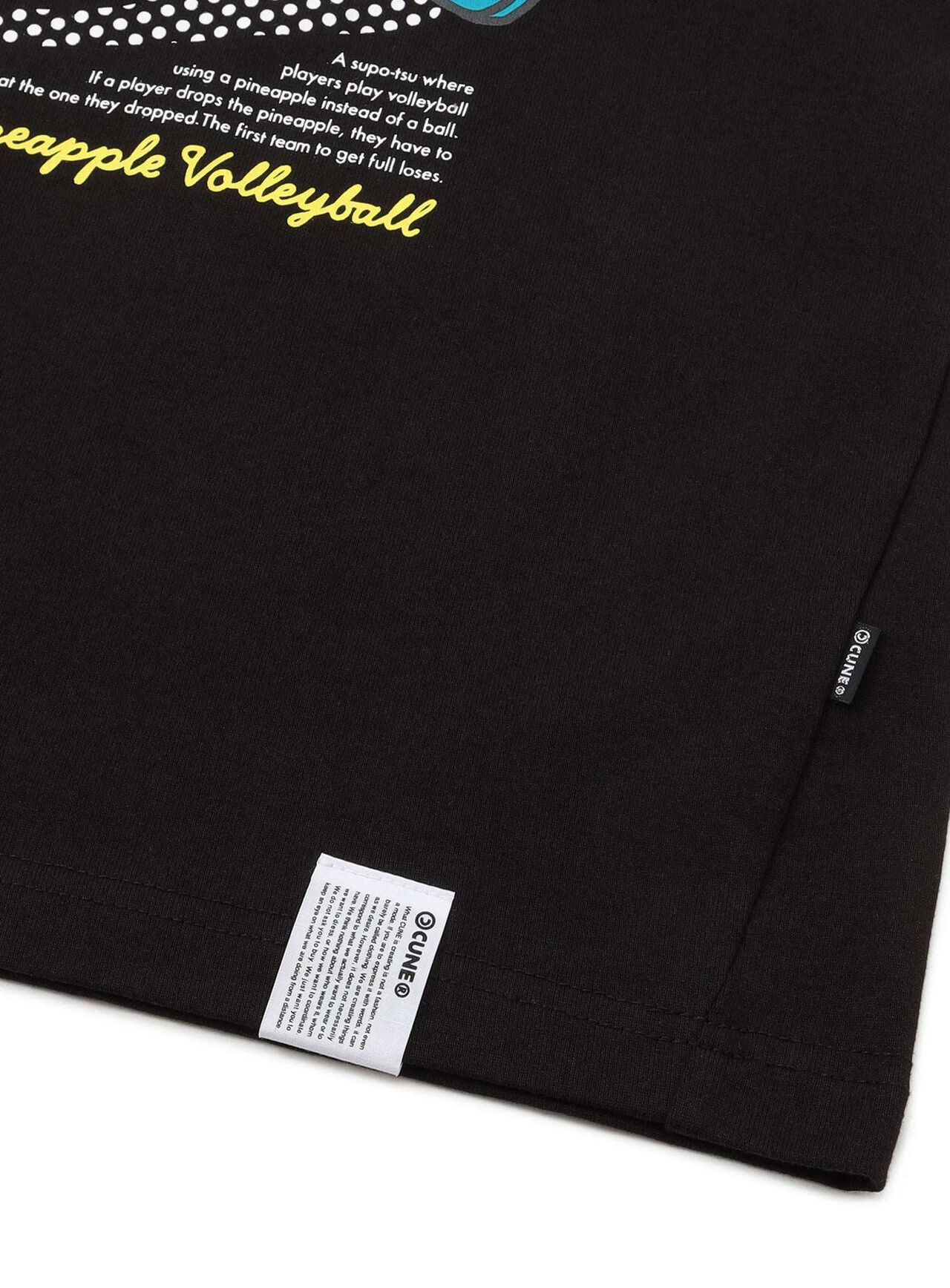 Big Tee Pineapple Volleyball,BLACK, large image number 3