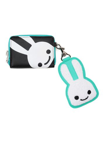 Fluffy Bunny Strap + Card Coin Case,ONE, small image number 0
