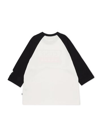 Dog and Human Raglan T-Shirt U5,WHITE, small image number 1
