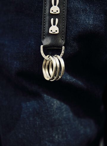 Leather Studs Keychain U3,ONE, small image number 7