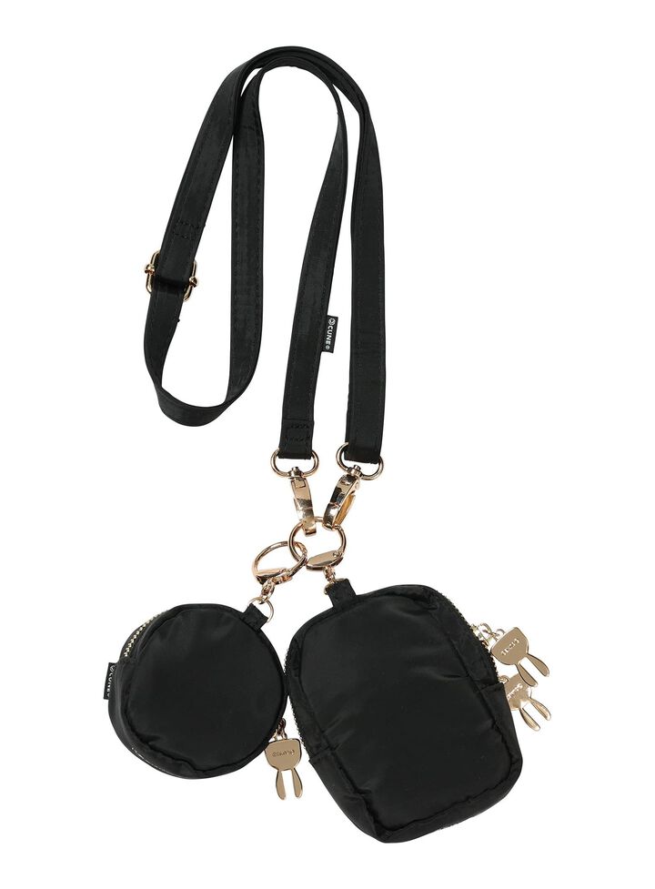 Cute-Inspired Shoulder Mini Pouch Set (2 Pieces),, medium