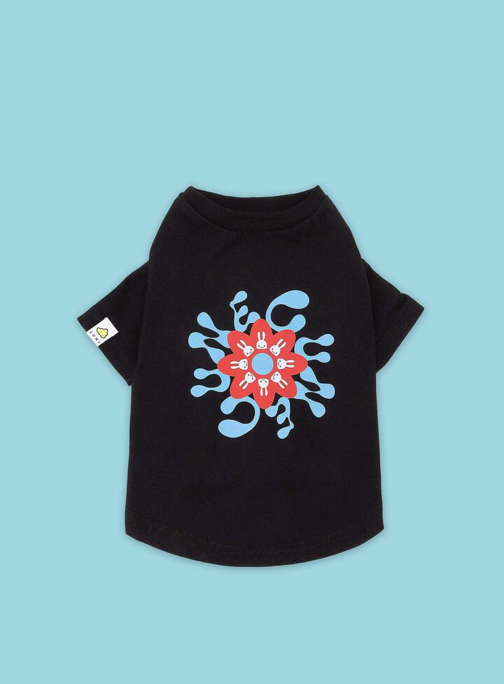 Dog and Human S/S Tee - Flower Design,, medium
