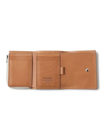 Leather Tri-Fold Wallet,BLACK, small image number 2